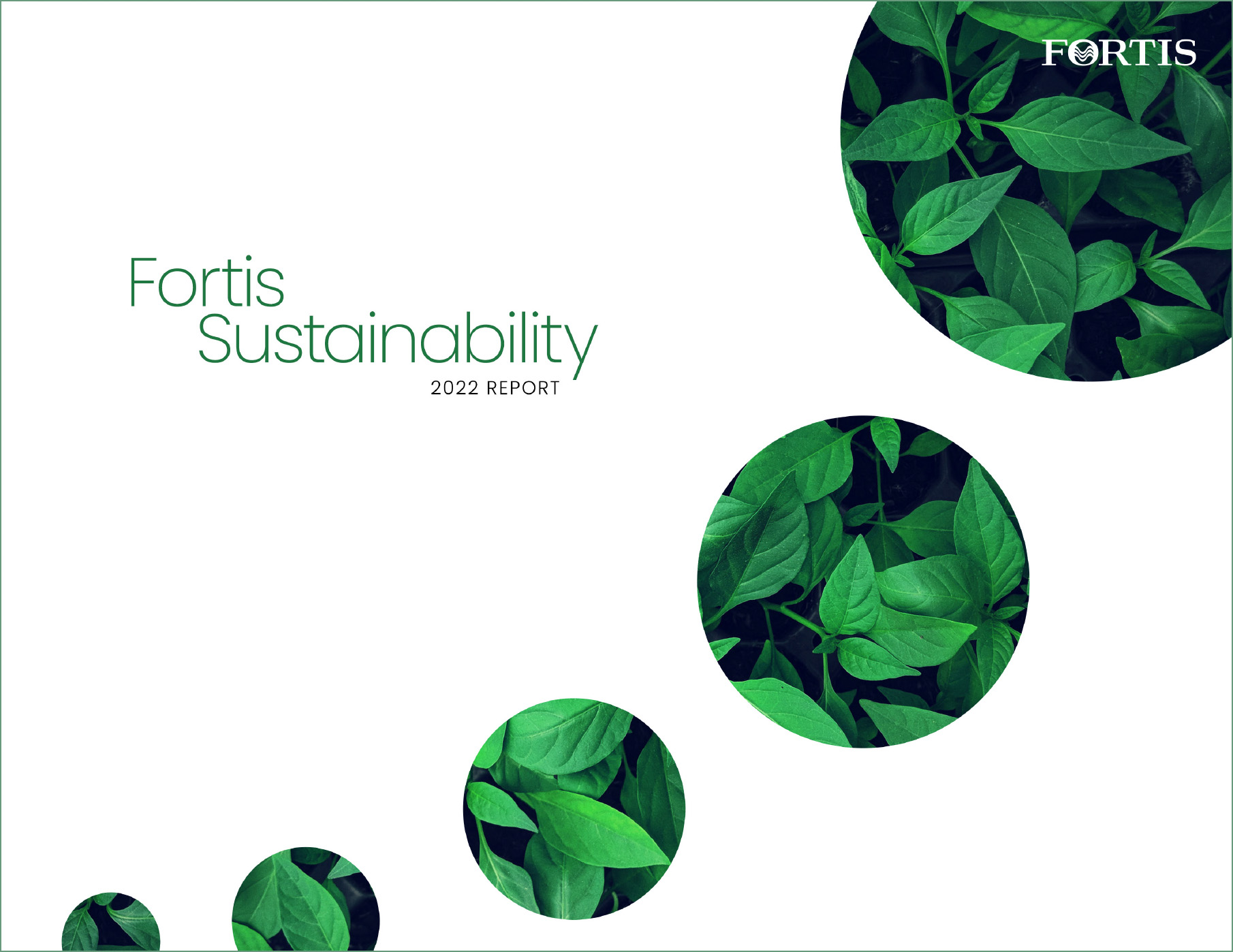 2022 Sustainability Report Cover